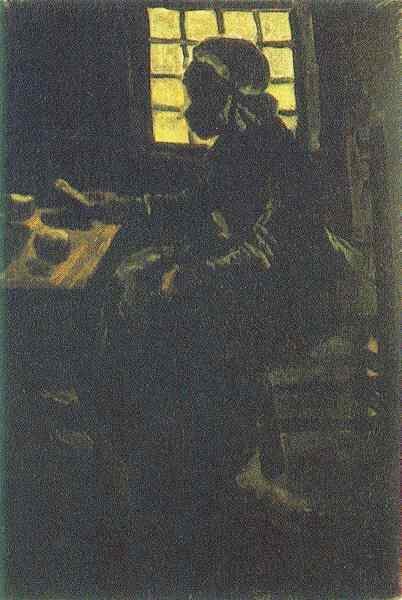 Картина Ван Гога Крестьянка за обедом 1885